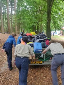 Scouting Impeesa Amersfoort LSW troep duwen