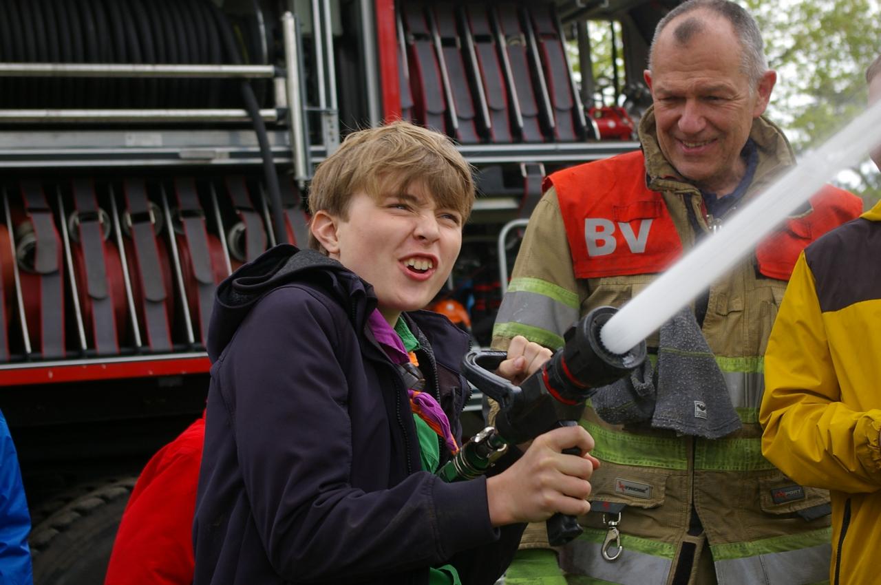 Scouting Impeesa brandweer Leusden Achterveld blussen